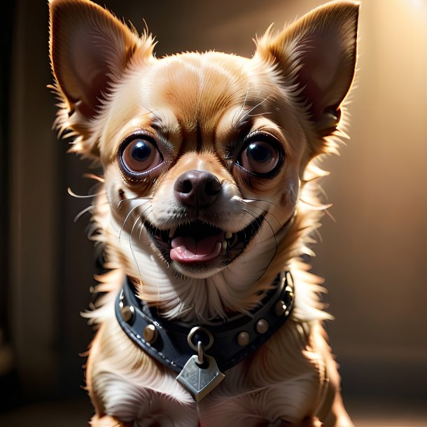 Picture of a threatening chihuahua