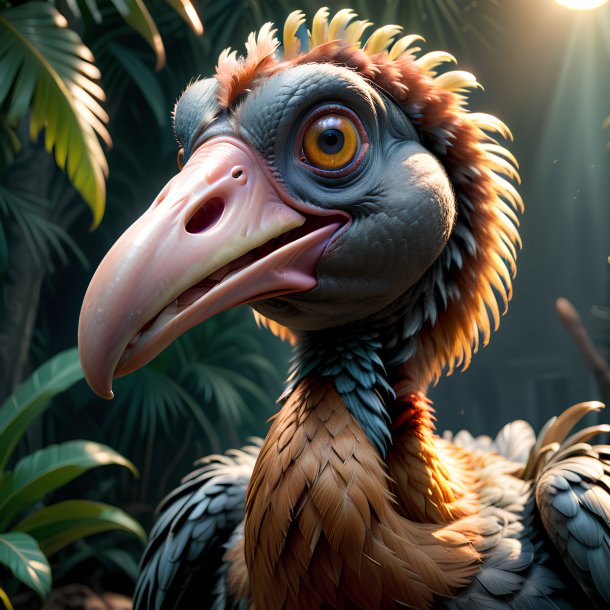 Picture of a threatening dodo