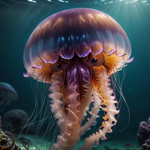 Picture of a threatening jellyfish