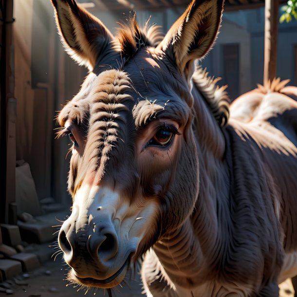 Picture of a crying donkey