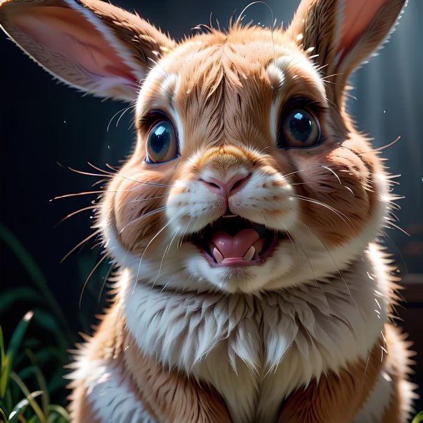 Picture of a crying rabbit