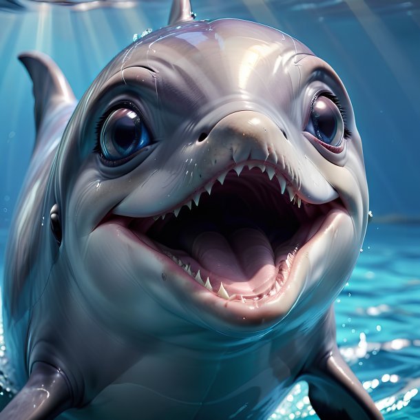 Picture of a crying dolphin