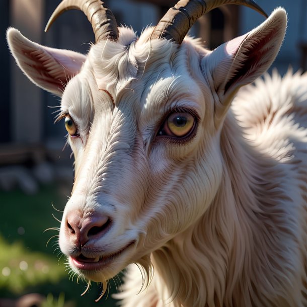 Picture of a crying goat