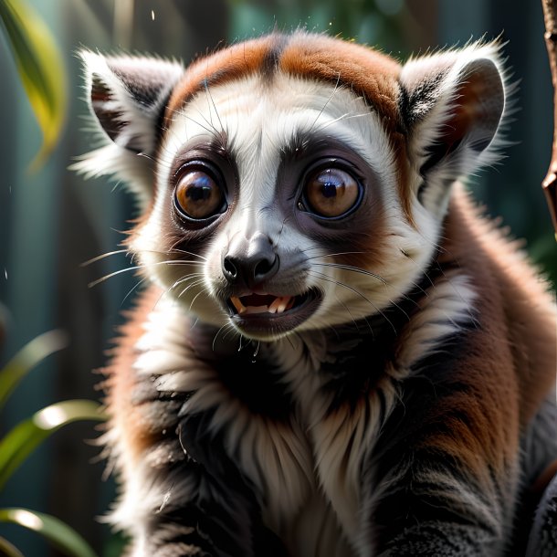 Picture of a crying lemur