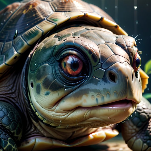 Foto de una tortuga llorando