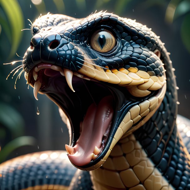 Picture of a crying cobra