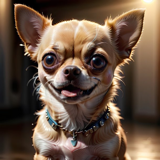 Picture of a crying chihuahua