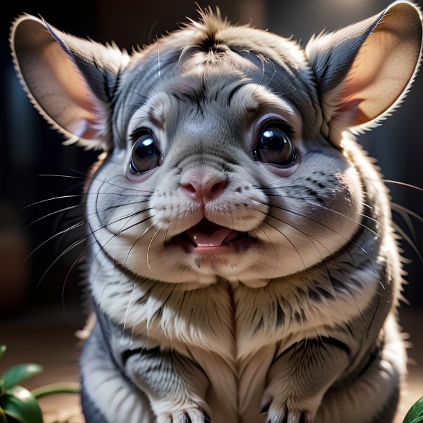 Foto de una chinchillas llorando