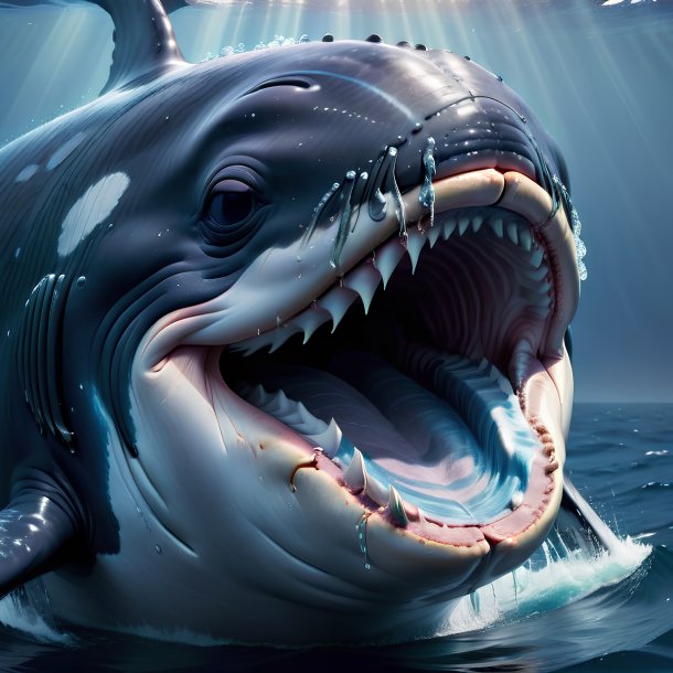 Picture of a crying whale