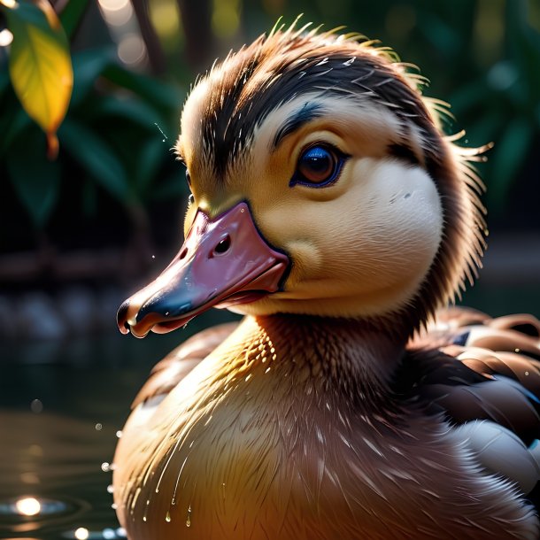 Picture of a crying duck