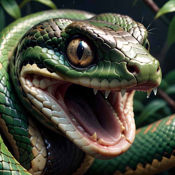 Picture of a crying snake