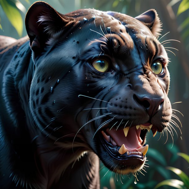 Picture of a crying panther