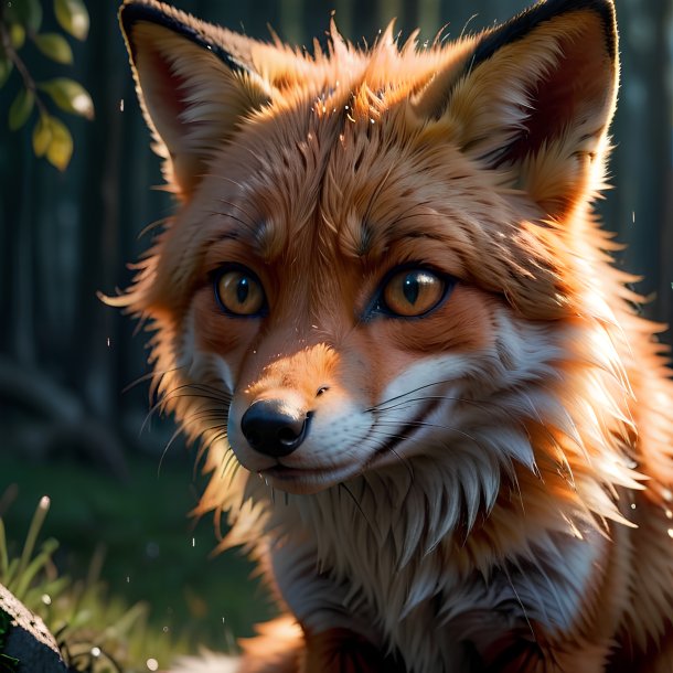 Picture of a crying fox