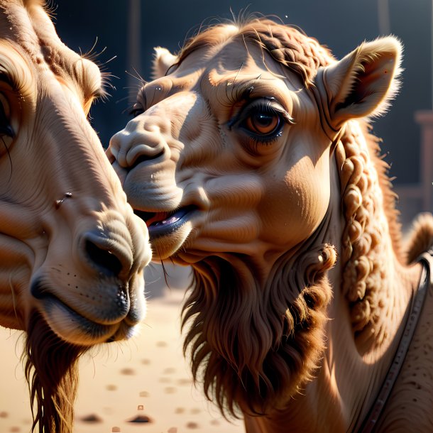Picture of a crying camel