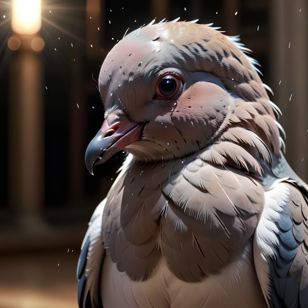 Picture of a crying dove