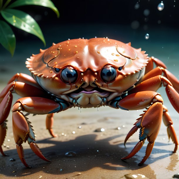 Image d'un crabe pleurant