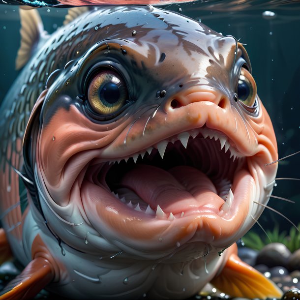 Picture of a crying salmon