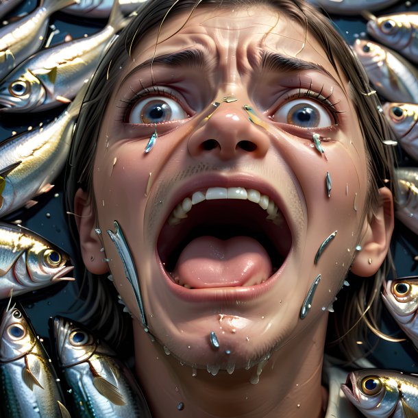 Picture of a crying sardines