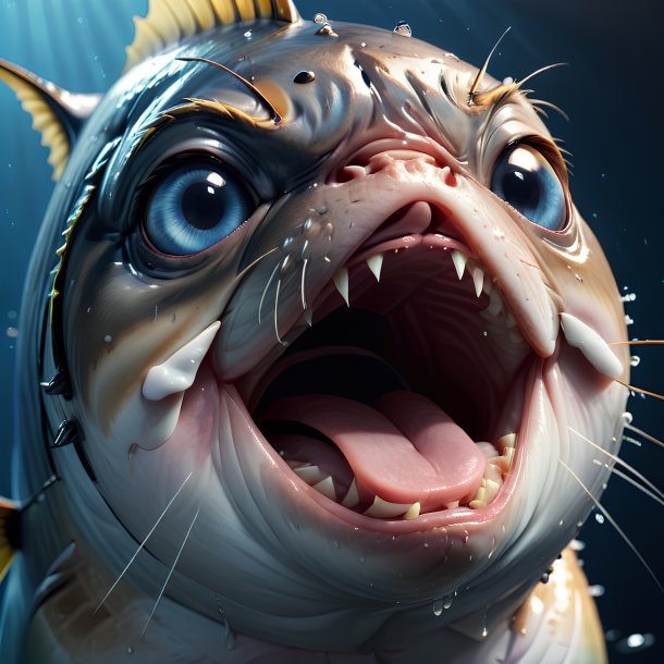 Picture of a crying tuna