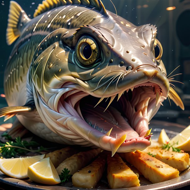 Picture of a eating pike