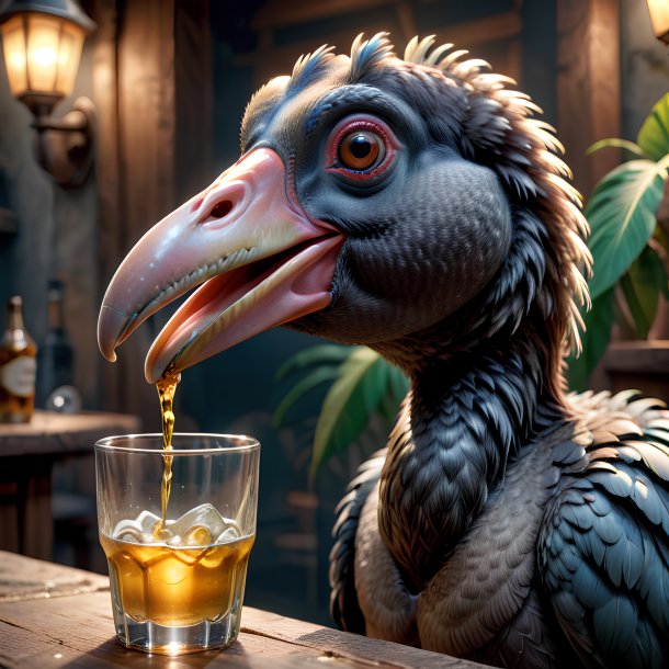 Picture of a drinking dodo