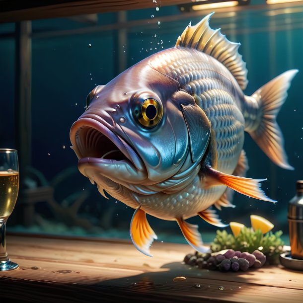 Picture of a drinking fish