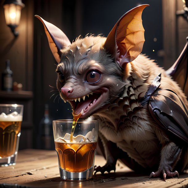 Picture of a drinking bat