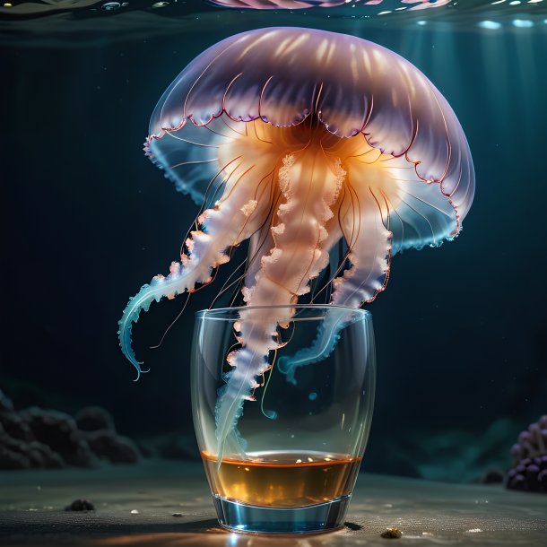 Picture of a drinking jellyfish