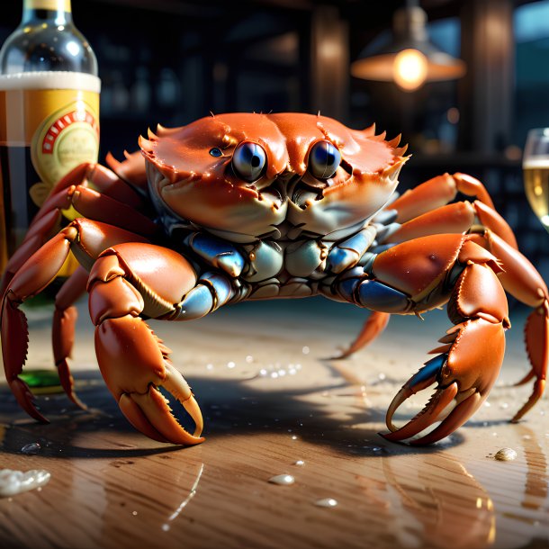 Picture of a drinking crab