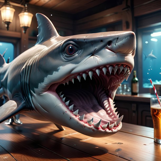 Picture of a drinking shark