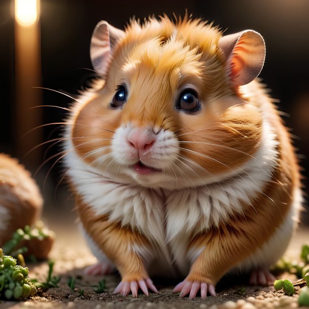 Imagem de um hamster dormindo