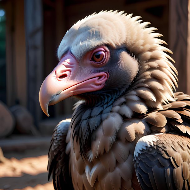 Picture of a sleeping vulture