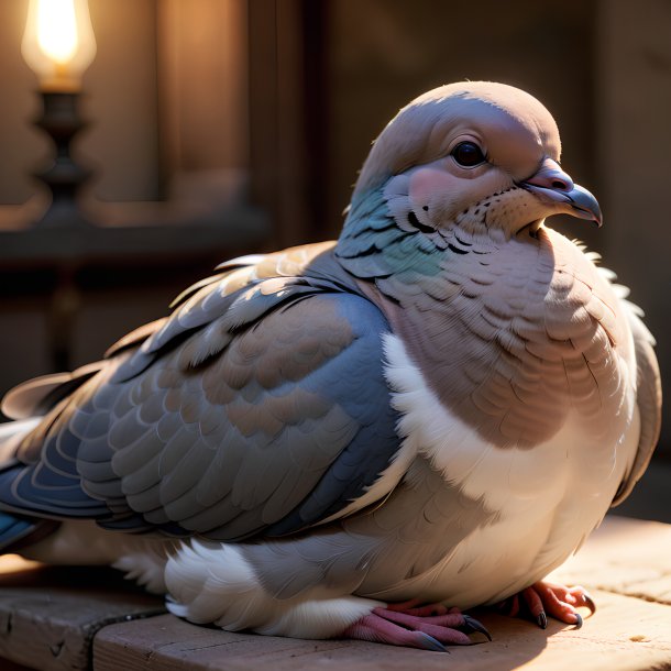 Picture of a sleeping dove