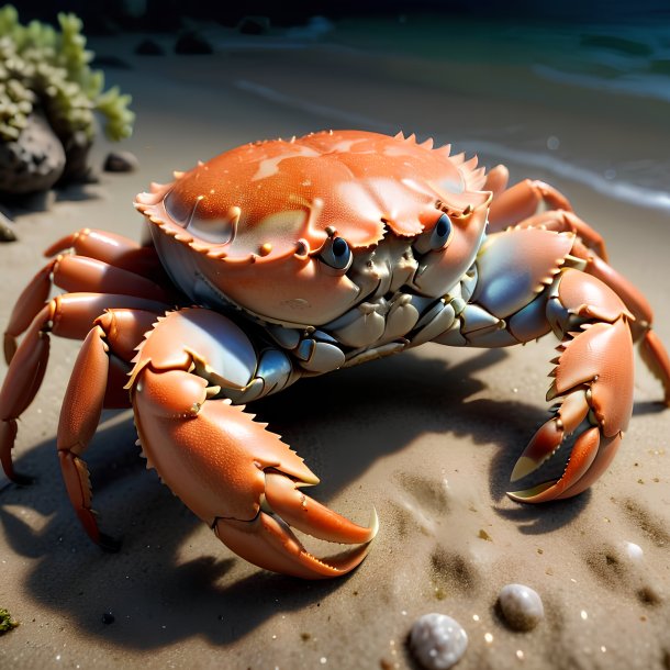 Picture of a sleeping crab