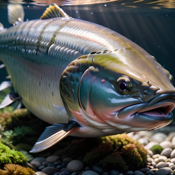 Picture of a sleeping salmon