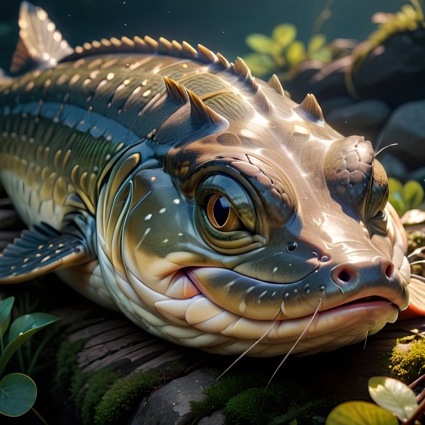 Picture of a sleeping pike