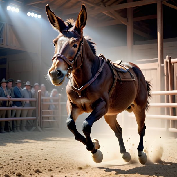 Picture of a jumping mule