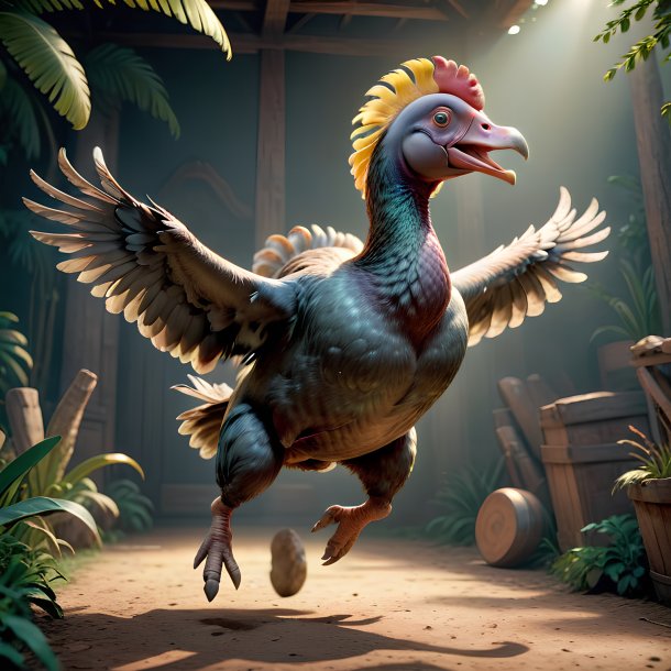 Picture of a jumping dodo