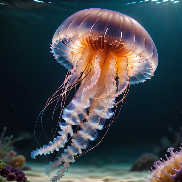 Picture of a jumping jellyfish