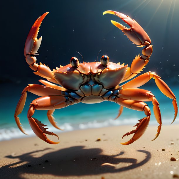 Image d'un crabe sautillant