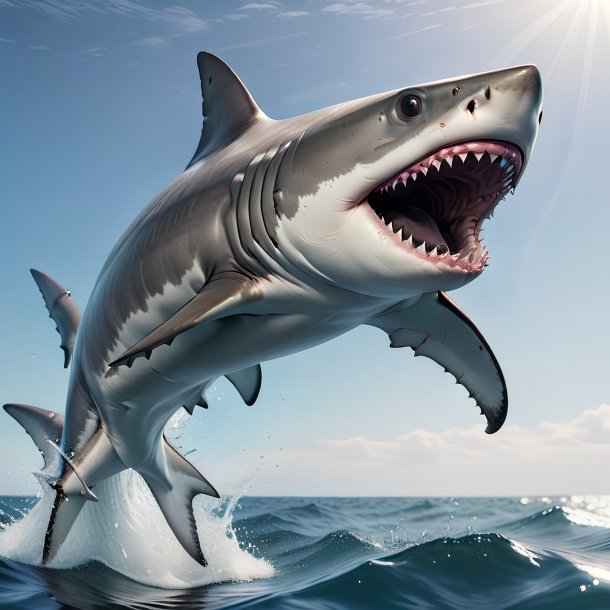 Picture of a jumping shark