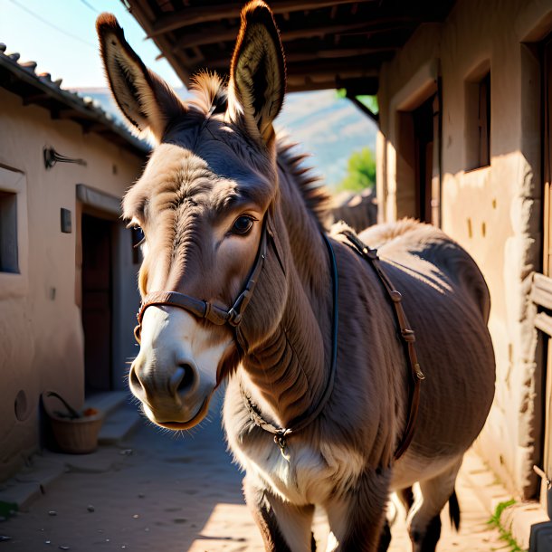 Foto de un burro de espera