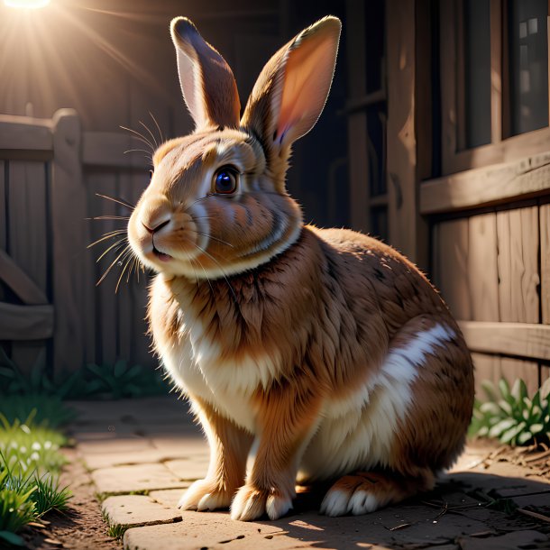 Picture of a waiting rabbit