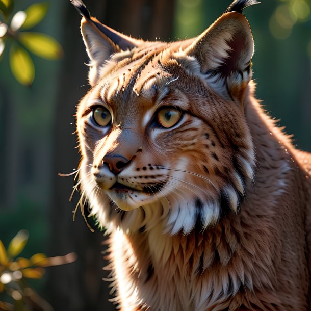 Picture of a waiting lynx