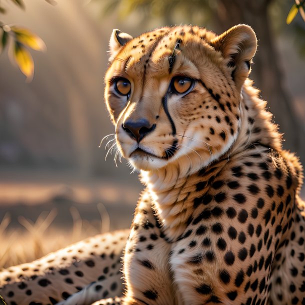 Photo d'un guépard d'attente