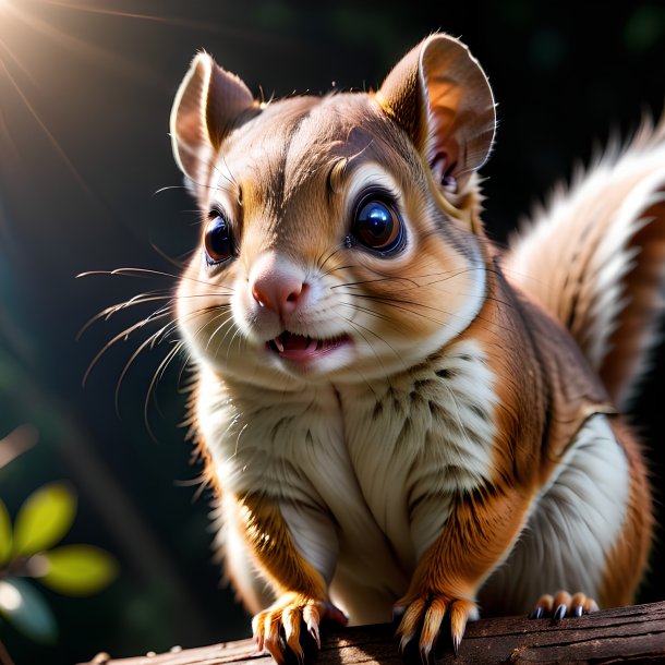 Picture of a waiting flying squirrel