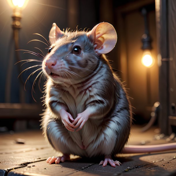 Image d'un rat en attente