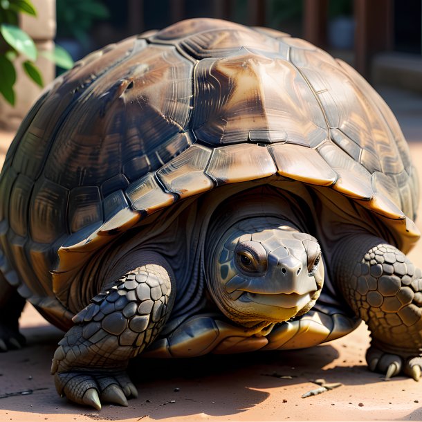 Foto de una tortuga en espera