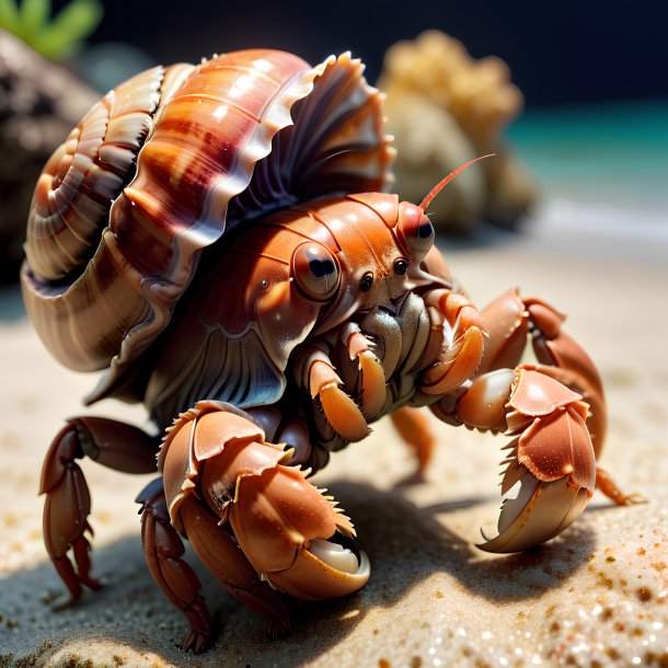 Picture of a waiting hermit crab