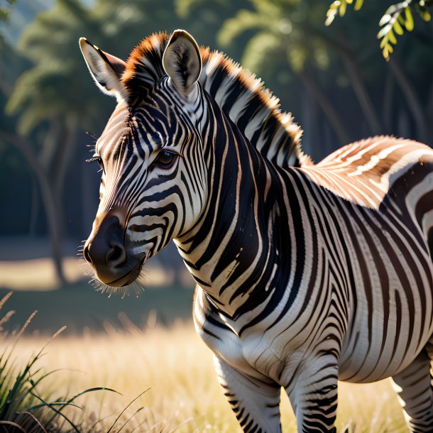 Picture of a waiting zebra